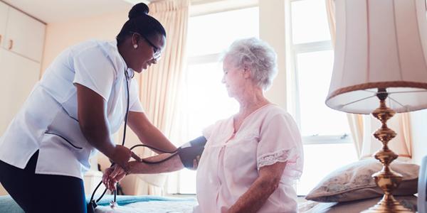 Blood pressure test of the elderly