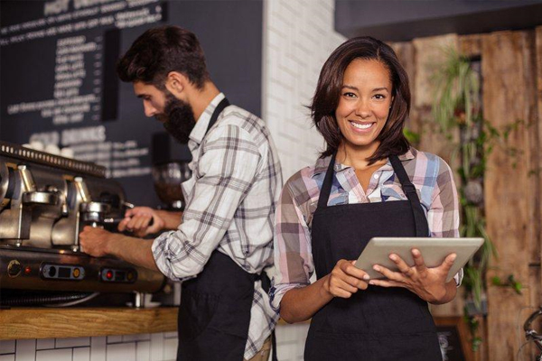 Baristas at a coffee shop - QSR - quick service restaurant